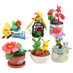 6er Set Botanische Pokemon Figuren