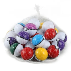 50 Stück Pokémon Pokébälle, Gefüllt Mit Figuren Und Sticker