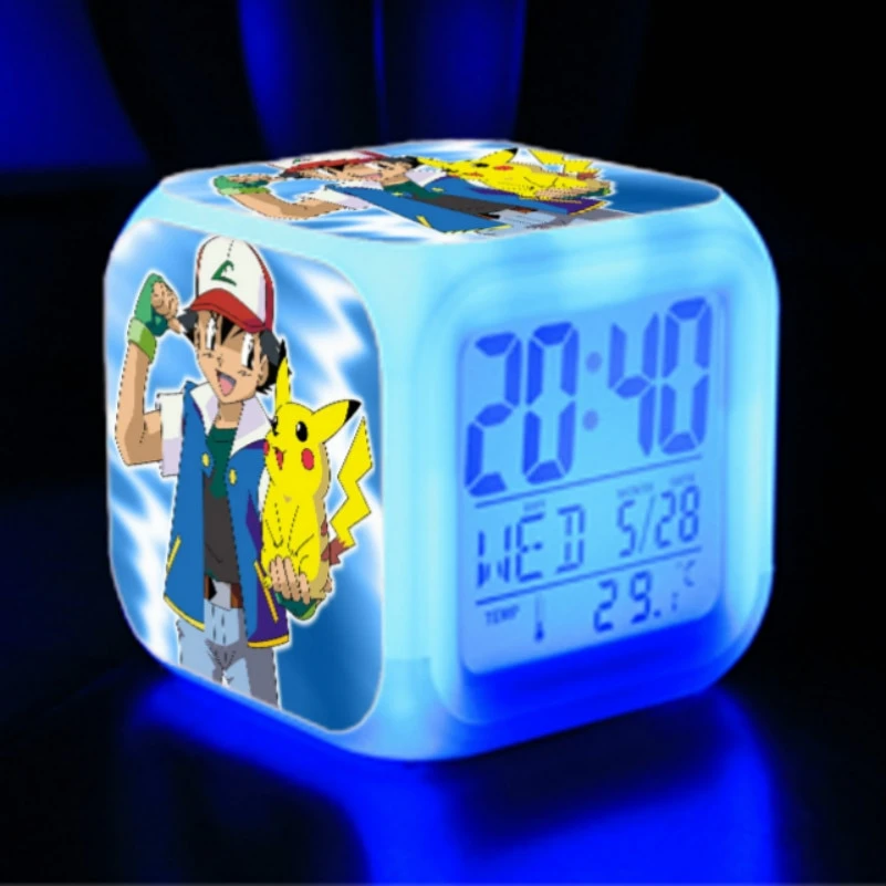 Pokemon Digital Wecker / Uhr - 7 Farben (19 Verschiedene Motive) 1 Pokemon Digital Wecker / Uhr - 7 Farben (19 Verschiedene Motive)