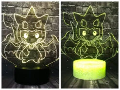 Pikachu Pokemon Cosplay 3D LED Lampe Mit Farbwechsel