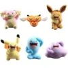 Lachende Pokemon Stoftiere (Pikachu, Eevee, Wobbuffet, Ditto, Audino, Combee)