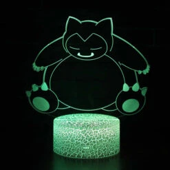 Snorlax Relaxo Nachtlicht Tischlampe 3D LED Lampe 5 Snorlax Relaxo Nachtlicht Tischlampe 3D LED Lampe -Pkm.store-verkäufe product image 1139631018
