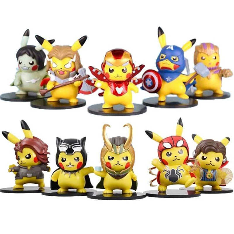 Pikachu Cosplay Avengers Figuren - Iron Man, Thor, Captain American Etc. 1 Pikachu Cosplay Avengers Figuren - Iron Man, Thor, Captain American Etc.