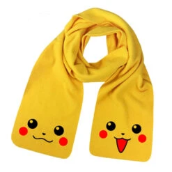 Lachender Pikachu Schal Gelb