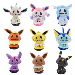 Anime Kawaii Q Leafeon Jolteon Vaporeon Flareon Espeon Umbreon Glaceon Plüsch Figuren