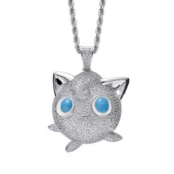 Jigglypuff Pummeluff Halskette Hip Hop Style Pokemon -Pkm.store-verkäufe product image 1327183362