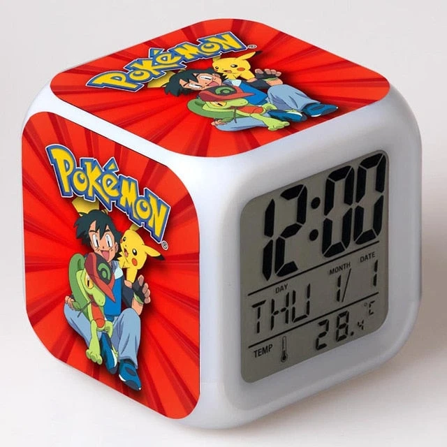 Pokemon Digital Wecker / Uhr - 7 Farben (19 Verschiedene Motive) 4 Pokemon Digital Wecker / Uhr - 7 Farben (19 Verschiedene Motive) – Bild 4