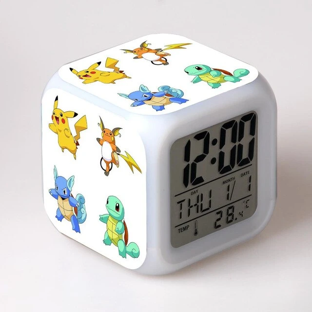 Pokemon Digital Wecker / Uhr - 7 Farben (19 Verschiedene Motive) 16 Pokemon Digital Wecker / Uhr - 7 Farben (19 Verschiedene Motive) – Bild 16