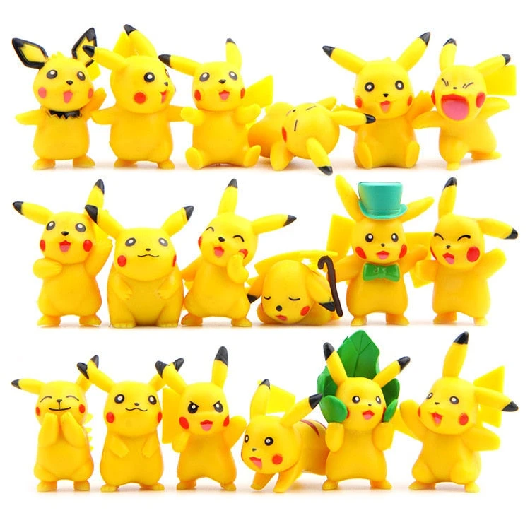 18 Stk. Pikachu Figuren (ca. 4cm) 1 18 Stk. Pikachu Figuren (ca. 4cm)