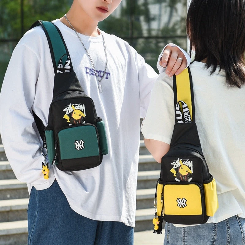Pokemon Sling Bag - Kleiner Rucksack Tasche Mit Pikachu Motiv 5 Pokemon Sling Bag - Kleiner Rucksack Tasche Mit Pikachu Motiv – Bild 5