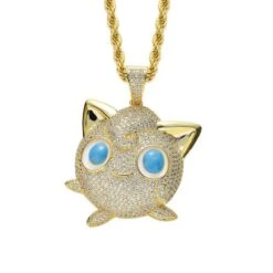 Jigglypuff Pummeluff Halskette Hip Hop Style Pokemon -Pkm.store-verkäufe product image 1567866520