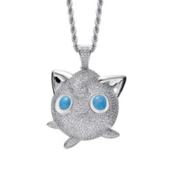 Jigglypuff Pummeluff Halskette Hip Hop Style Pokemon -Pkm.store-verkäufe product image 1567866521