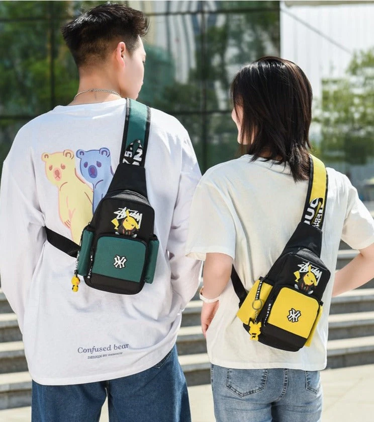 Pokemon Sling Bag - Kleiner Rucksack Tasche Mit Pikachu Motiv 2 Pokemon Sling Bag - Kleiner Rucksack Tasche Mit Pikachu Motiv – Bild 2