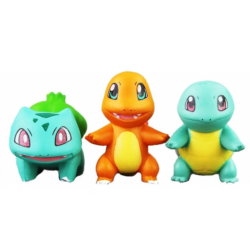 Schiggy, Glumanda Bisasam Figuren Set (3 Stk.) 1 Schiggy, Glumanda Bisasam Figuren Set (3 Stk.)