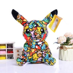 Pikachu Kuscheltier Pokemon Graffiti Look - 13cm -Pkm.store-verkäufe product image 1637003630