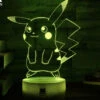 Pikachu Pokemon 3D LED Lampe Mit Bis Zu 7 Farben Im Wechsel