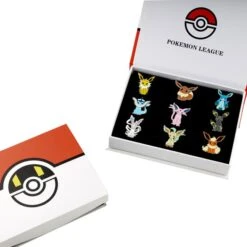 Pokemon Gym Badges Kanto, Johto, Hoenn, Sinnoh, Unova, Kalos (6 Varianten) -Pkm.store-verkäufe product image 1644065629