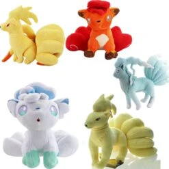 Alola Vulpix Stoff Pokemon - 5 Verschiedene Motive (ca. 15cm - 21cm)