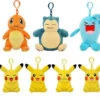 Pokemon Schlüsselanhänger Mew Piplup Squirtle Bulbasaur Eevee Plüsch Keychain