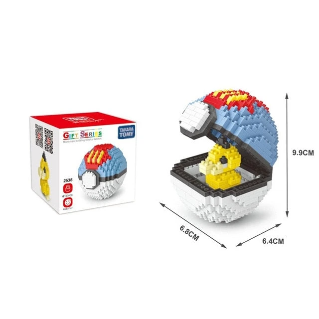 Pokemon Pokeball / Pokebälle Baustein Set 2 Pokemon Pokeball / Pokebälle Baustein Set – Bild 2