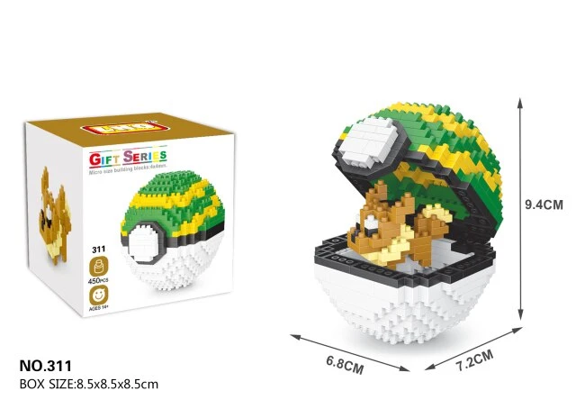 Pokemon Pokeball / Pokebälle Baustein Set 11 Pokemon Pokeball / Pokebälle Baustein Set – Bild 11