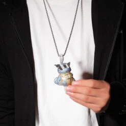 Schiggy Squritle - Stylishe Pokemon Hip Hop Hals Kette -Pkm.store-verkäufe product image 1757066374