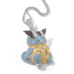 Schiggy Squritle - Stylishe Pokemon Hip Hop Hals Kette -Pkm.store-verkäufe product image 1757066391