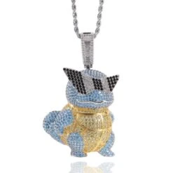 Schiggy Squritle - Stylishe Pokemon Hip Hop Hals Kette -Pkm.store-verkäufe product image 1757066400