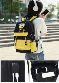 Großer Pokemon Schulrucksack Mit USB Ladebuchse Im Pikachu Look 37 Großer Pokemon Schulrucksack Mit USB Ladebuchse Im Pikachu Look -Pkm.store-verkäufe product image 1808803622