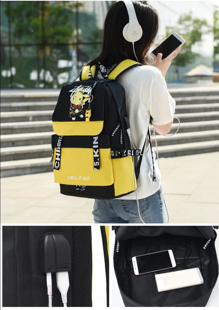 Großer Pokemon Schulrucksack Mit USB Ladebuchse Im Pikachu Look 18 Großer Pokemon Schulrucksack Mit USB Ladebuchse Im Pikachu Look – Bild 18