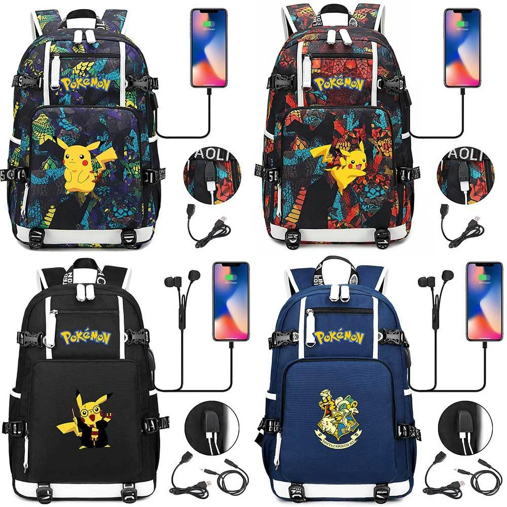 Pokemon Rucksack Mit USB - Ideal Für Laptops 1 Pokemon Rucksack Mit USB - Ideal Für Laptops