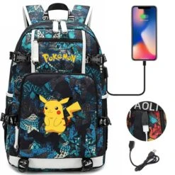 Pokemon Rucksack Mit USB - Ideal Für Laptops 25 Pokemon Rucksack Mit USB - Ideal Für Laptops -Pkm.store-verkäufe product image 1815306497