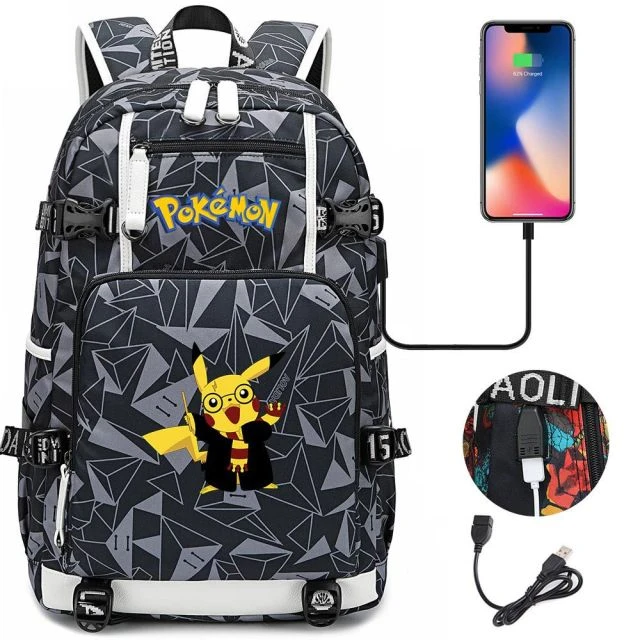 Pokemon Rucksack Mit USB - Ideal Für Laptops 9 Pokemon Rucksack Mit USB - Ideal Für Laptops – Bild 9