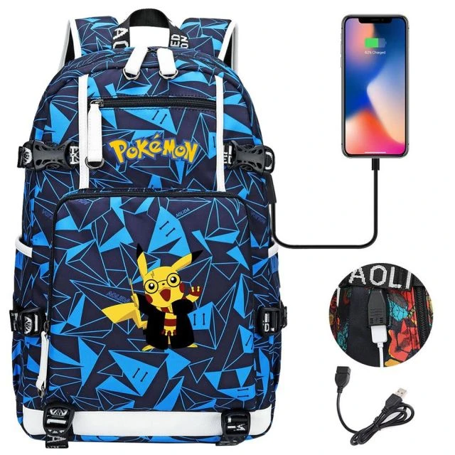 Pokemon Rucksack Mit USB - Ideal Für Laptops 13 Pokemon Rucksack Mit USB - Ideal Für Laptops – Bild 13