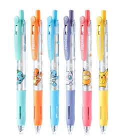 6er Set Pokemon Kugelschreiber Mit Verschiedenen Motiven