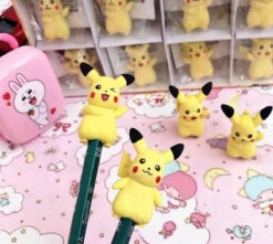 Pokemon Pikachu Radierer Aufsatz 3 Stk. -Pkm.store-verkäufe product image 1816036886