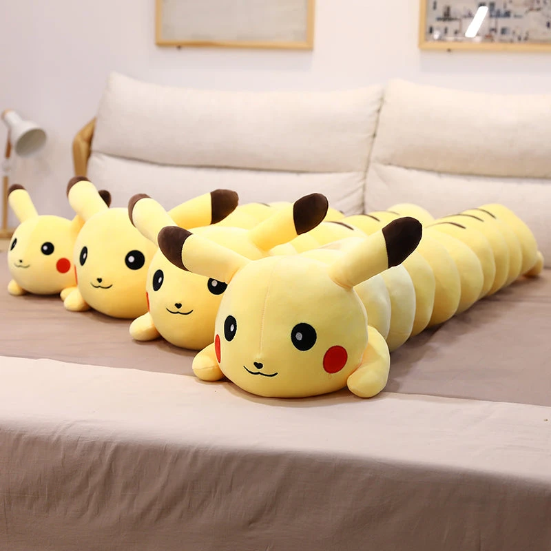 Riesiger Pikachu Kuschelwurm Stofftier 12 Riesiger Pikachu Kuschelwurm Stofftier – Bild 12