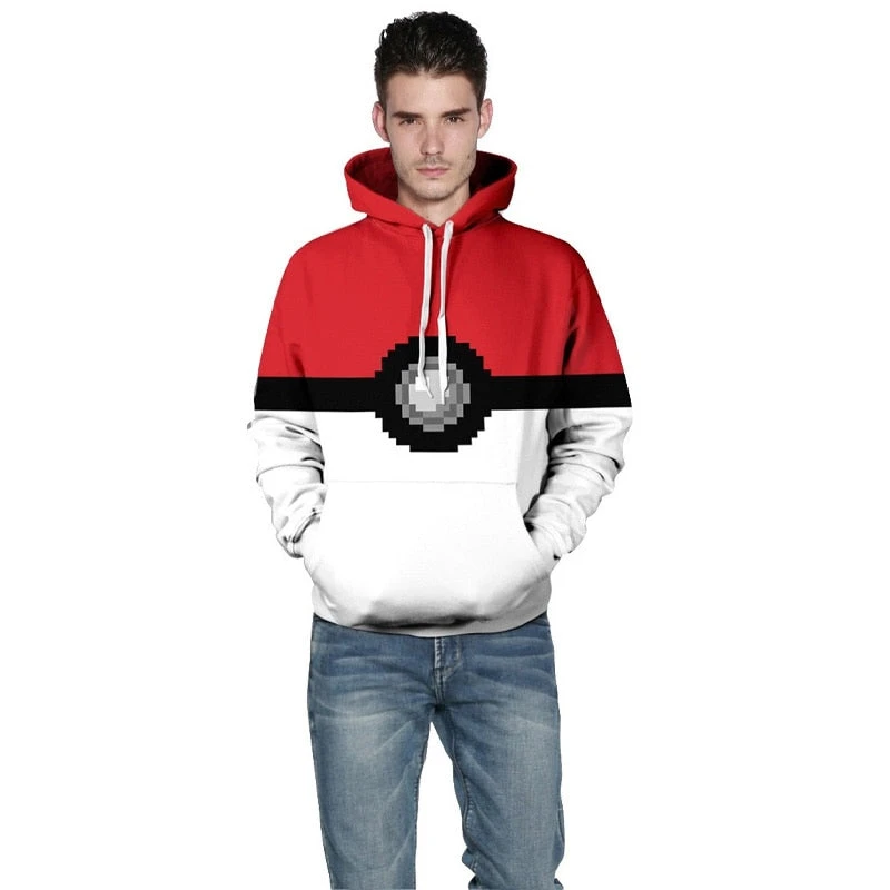 Pokémon Pokéball Hoodie Für Damen Und Herren 2 Pokémon Pokéball Hoodie Für Damen Und Herren – Bild 2