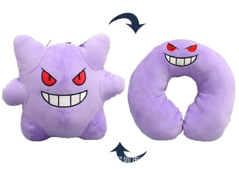 2 In 1 Pokémon Plüschtier Und Nackenhörnchen Gengar 6 2 In 1 Pokémon Plüschtier Und Nackenhörnchen Gengar – Bild 6