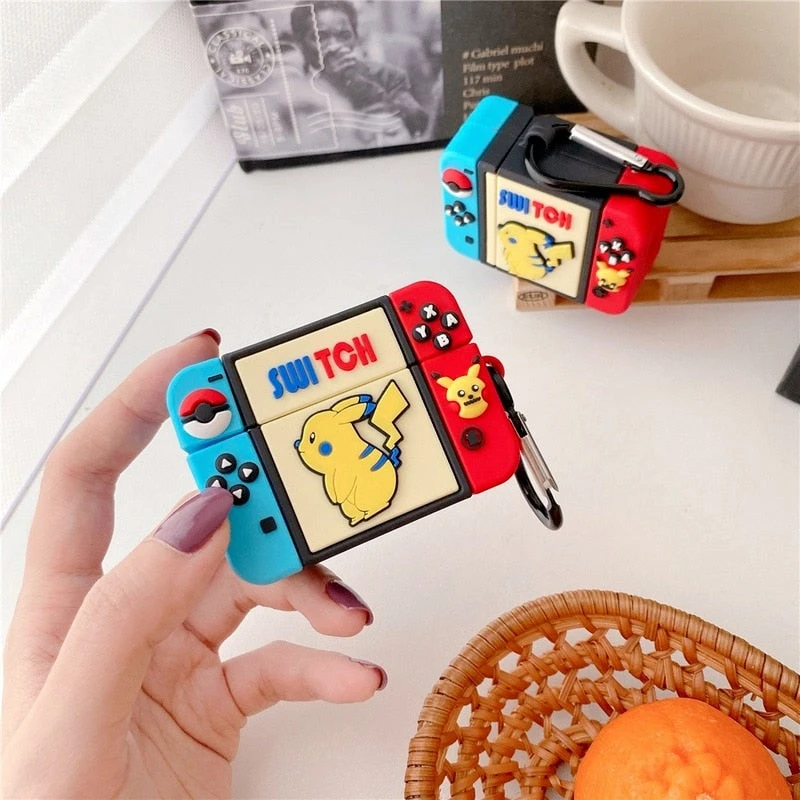 Schutzhülle Im Nintendo Switch-Style Für Apple AirPods 1, 2, 3 Und Pro Kopfhörer 7 Schutzhülle Im Nintendo Switch-Style Für Apple AirPods 1, 2, 3 Und Pro Kopfhörer – Bild 7