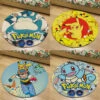 Runder Flanel Pokemon Teppich In Vielen Motiven