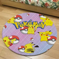Runder Flanel Pokemon Teppich In Vielen Motiven -Pkm.store-verkäufe product image 1954375648
