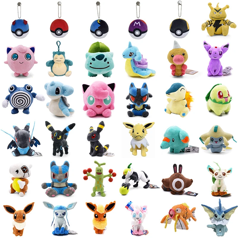 Pokemon Plüsch Figuren - Große Auswahl An Unterschiedlichen Motiven 1 Pokemon Plüsch Figuren - Große Auswahl An Unterschiedlichen Motiven