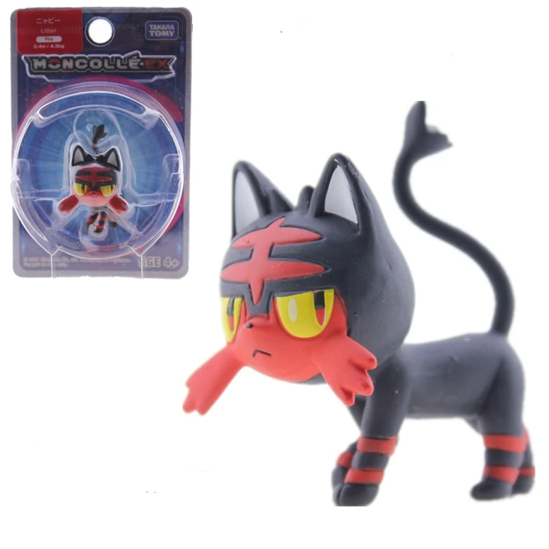 Litten Flamiau Pokemon Figur 1 Litten Flamiau Pokemon Figur