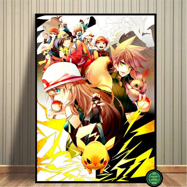 Pokemon Poster Kunstdrucke Ash Ketchum Pikachu Jigglypuff Etc. 8 Pokemon Poster Kunstdrucke Ash Ketchum Pikachu Jigglypuff Etc. – Bild 8
