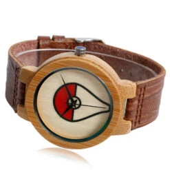 Pokeball Pokemon Bambus Holz Armbanduhr -Pkm.store-verkäufe product image 262503979
