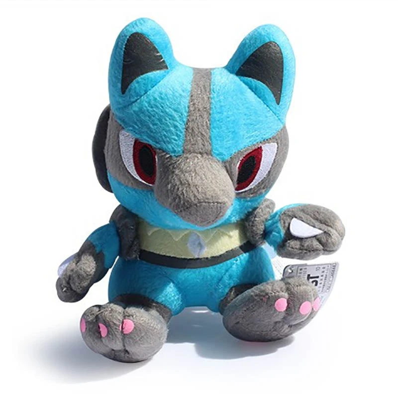 Lucario Stoff Pokemon (ca. 18cm) 2 Lucario Stoff Pokemon (ca. 18cm) – Bild 2