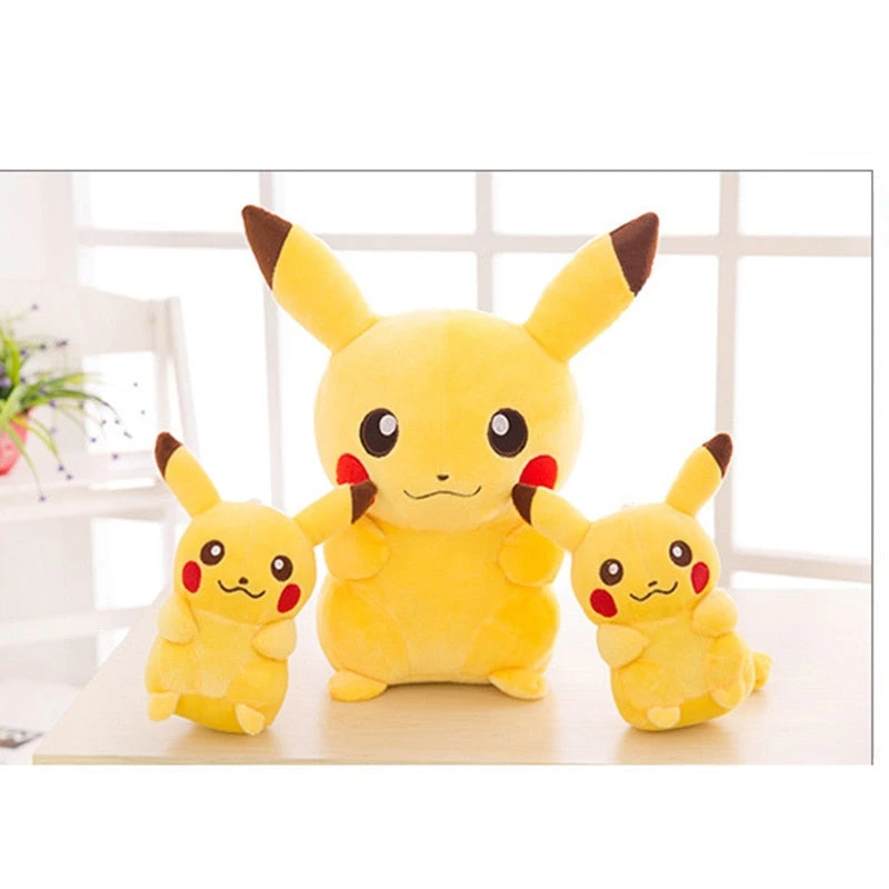 Lachender Pikachu Stofftier Kuscheltier In Verschiedenen Größen (20-45cm) 3 Lachender Pikachu Stofftier Kuscheltier In Verschiedenen Größen (20-45cm) – Bild 3