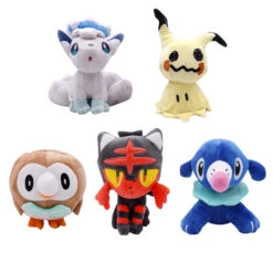 Plüsch Pokemon (ca. 18-20cm) (Litten, Rowlet, Popplio, Alola, Vulpix, Mimikyu) -Pkm.store-verkäufe set1